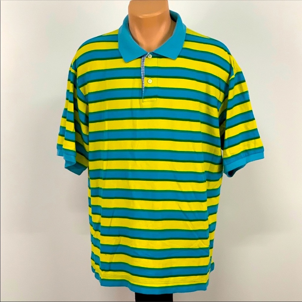 BAPE x BABY MILO STRIPED POLO BUTTON UP